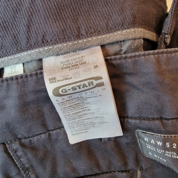 G-Star Raw Navy Cargo Skirt sz26 - Picture 4 of 11